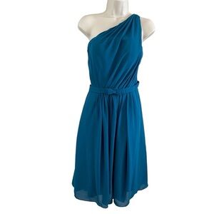 JJ's House - Teal Blue Formal Chiffon Dress - Size 4